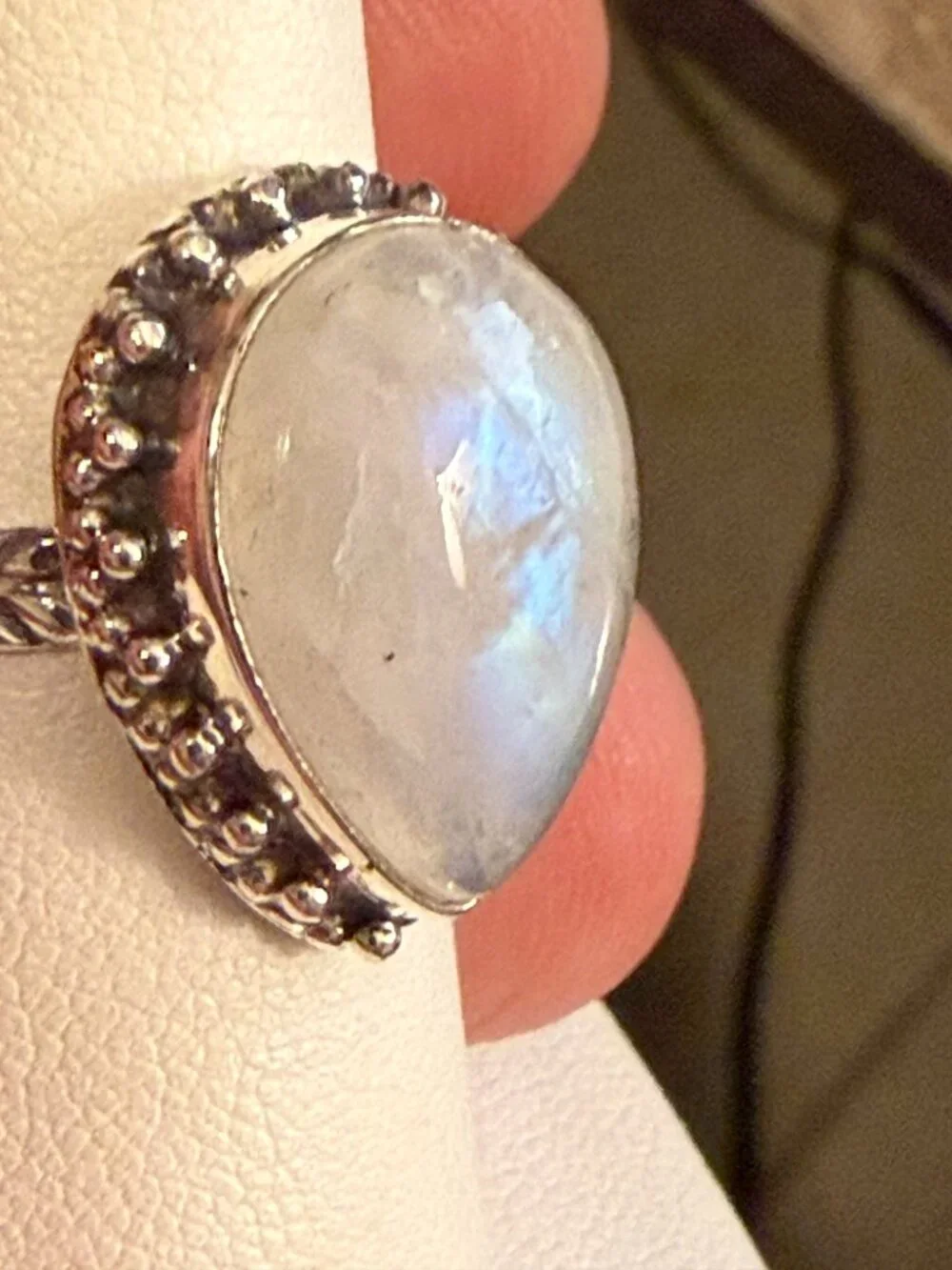 Sterling Silver Moonstone ring
